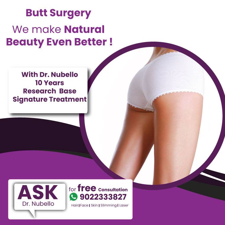 Butt Implant, Enlargement, Lift, Tightening Surgery Treatment In Navi Mumbai