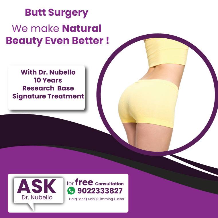 Butt Implant, Enlargement, Lift, Tightening Surgery Treatment In Navi Mumbai