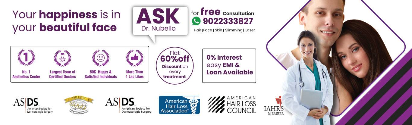 happy customers face treatment at nubello