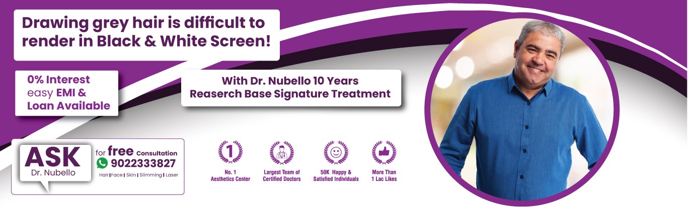 Premature Grey Hair Treatment In Navi Mumbai | Nubello Aesthetics Clinic